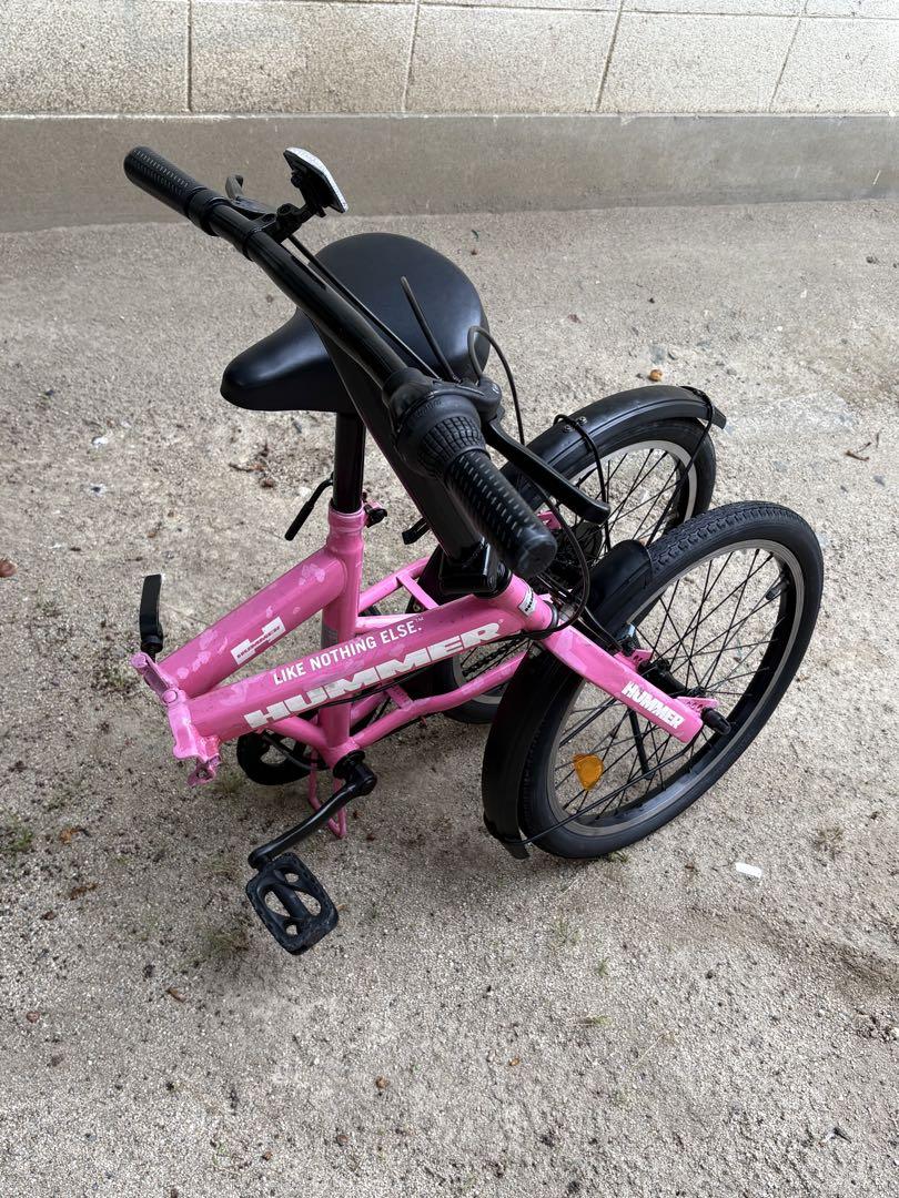 ハマー折り畳み自転車 ピンク (20㌅)お引き取りでも？配達でも？可能です。