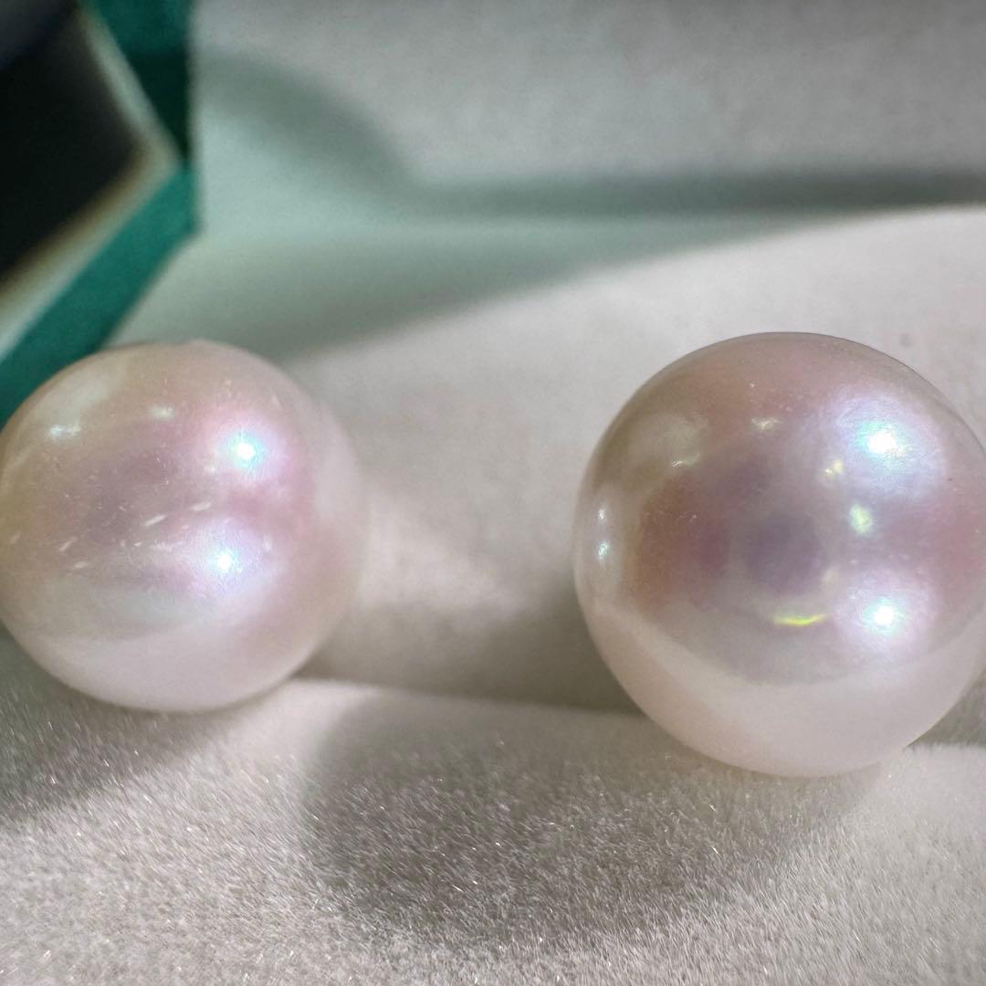 伊勢志摩産アコヤ真珠 11mm未加工無着色 未使用新品2個セット