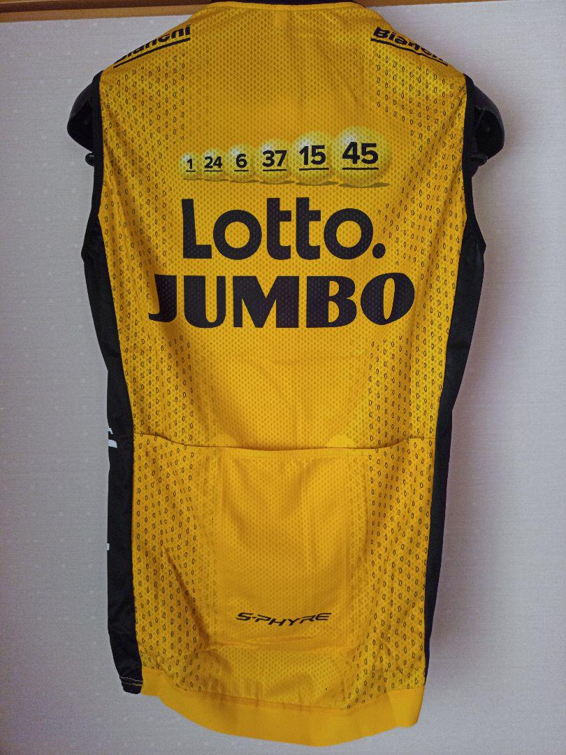 支給品Lotto Jumbo 防風ウインドベスト SHIMANOサイクルジャージ