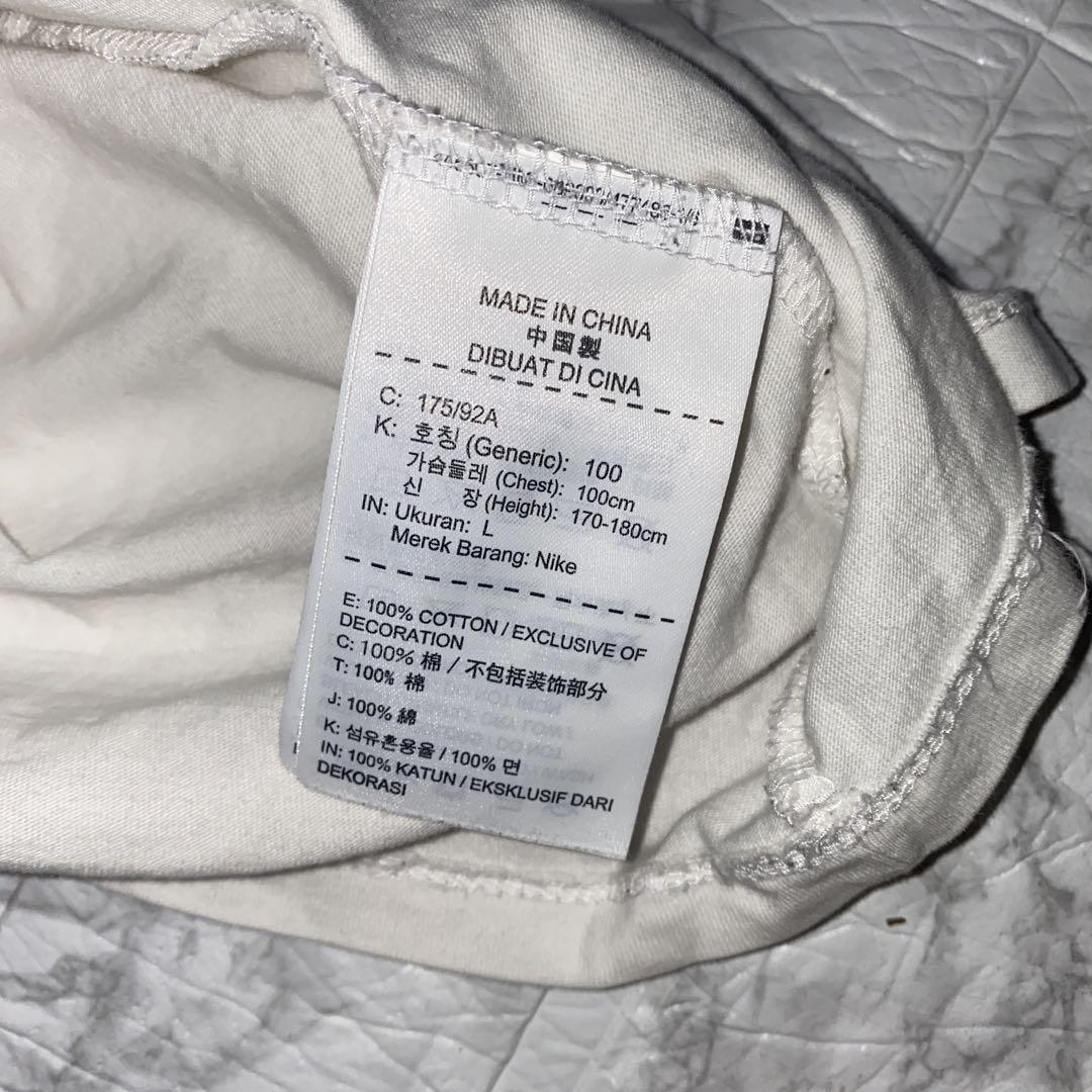 NIKE ナイキ JUST DO IT プリント ロングTシャツ ホワイト L NIKE ナイキ JUST DO IT プリント ロングTシャツ ホワイト L