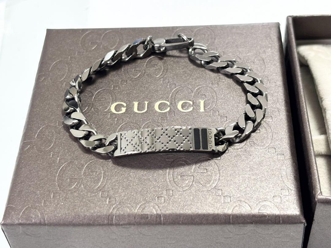 GUCCI ディアマンテ ガンメタ 喜平ブレスレット