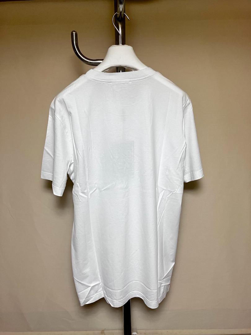 新品 48 22aw MARNI 胸ミニロゴ Tシャツ 白黒 4001