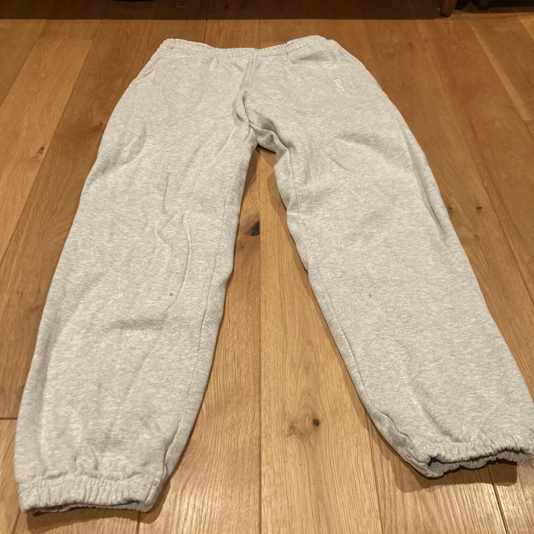 HIGH! STANDARD グレー スウェットパンツ リブ付き裾