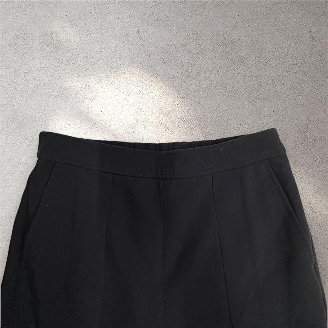 A132 Ray BEAMS フレア パンツ フロントボタン ブラック - メルカリ