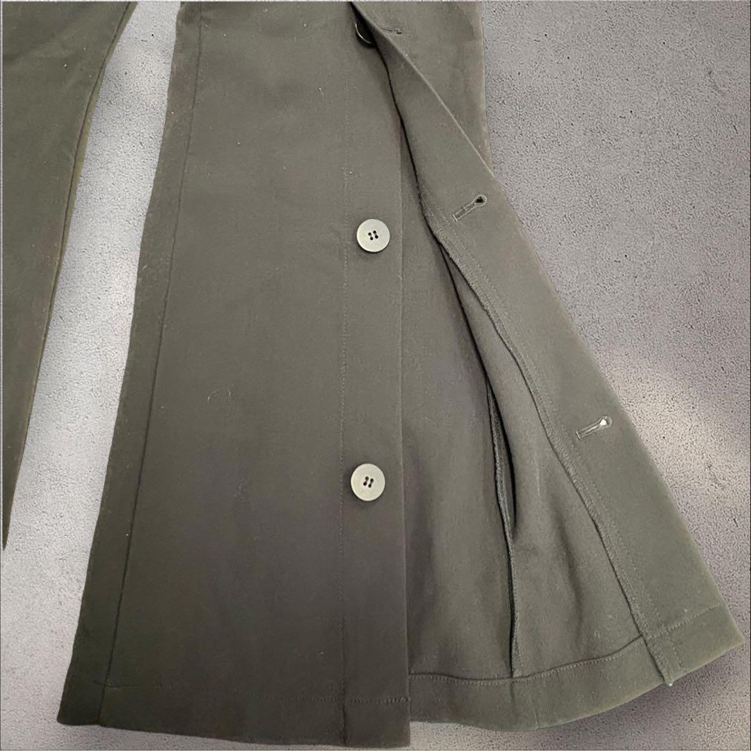 A132 Ray BEAMS フレア パンツ フロントボタン ブラック A132 Ray BEAMS フレア パンツ フロントボタン ブラック - メルカリ