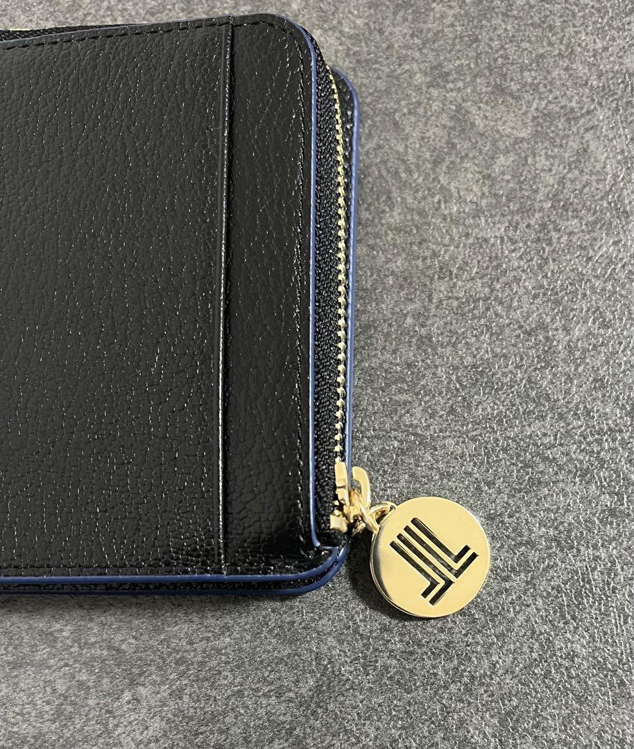 未使用　LANVIN en Bleu リム 二つ折りコンパクト財布
