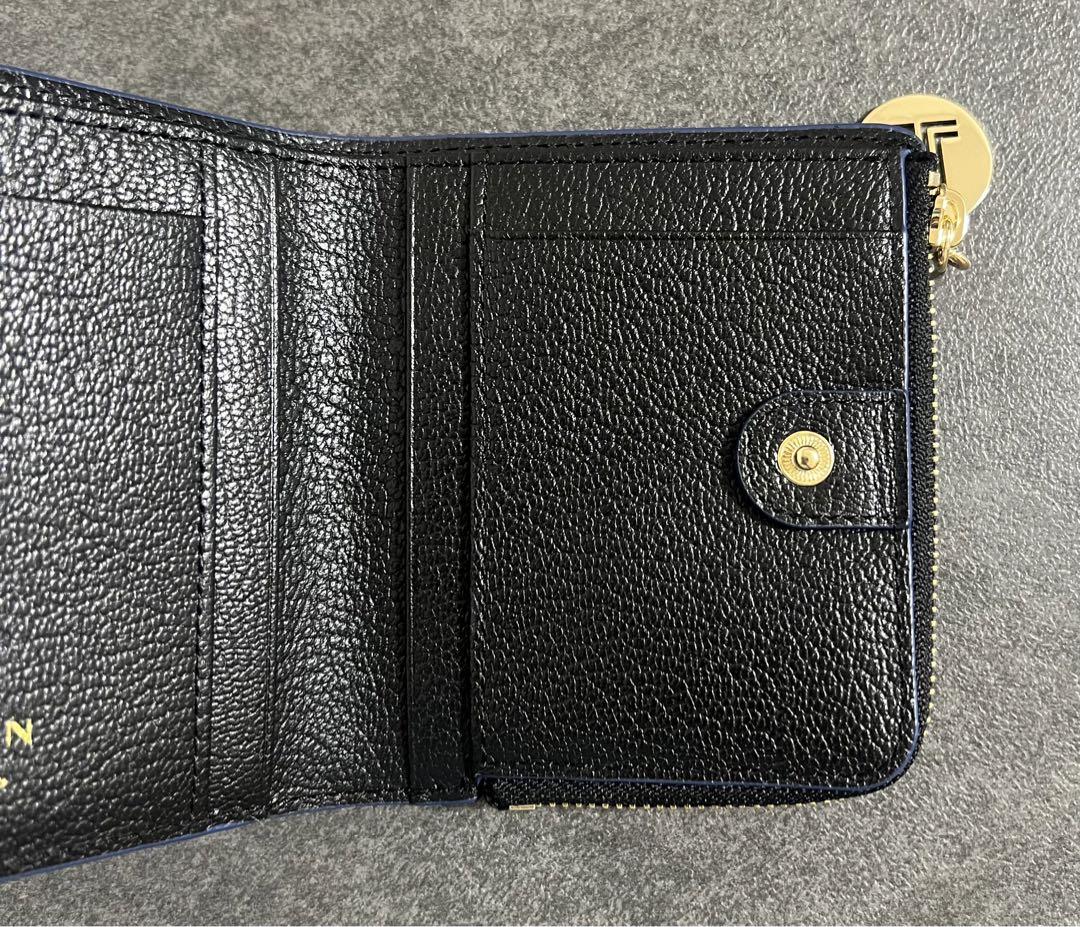 未使用　LANVIN en Bleu リム 二つ折りコンパクト財布