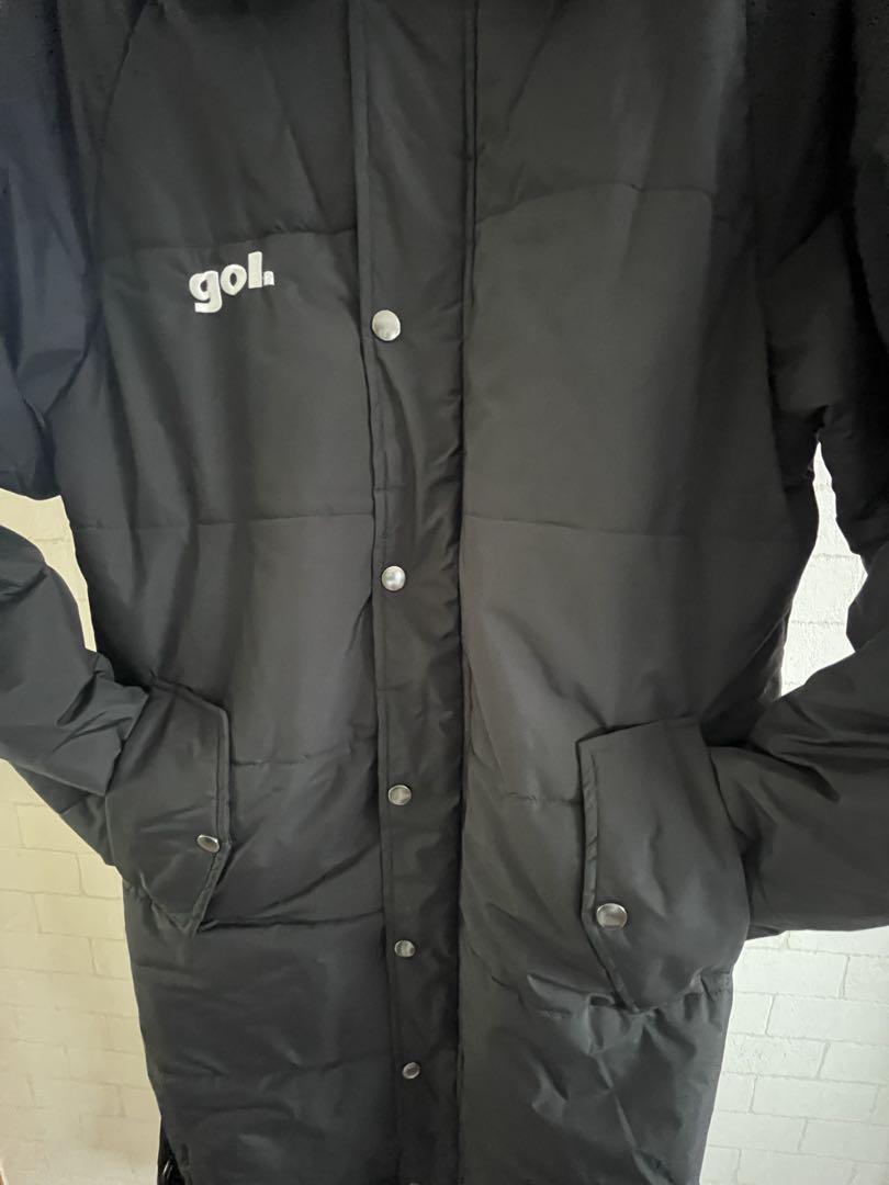 サッカー　ゴル　gol ベンチコート　黒　Sサイズ
