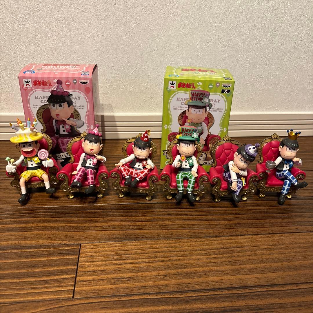 おそ松さん 松にも衣装 誕生日フィギュアセット 6体コンプリート目立った傷や汚れなし