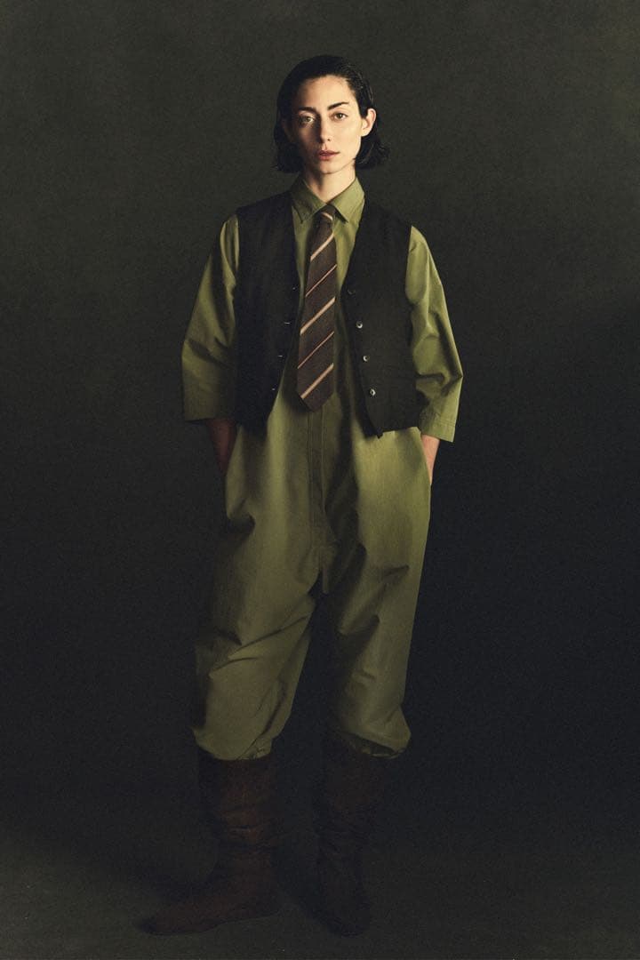 【CO】 2022FW BLACK VISCOSE×WOOL VEST