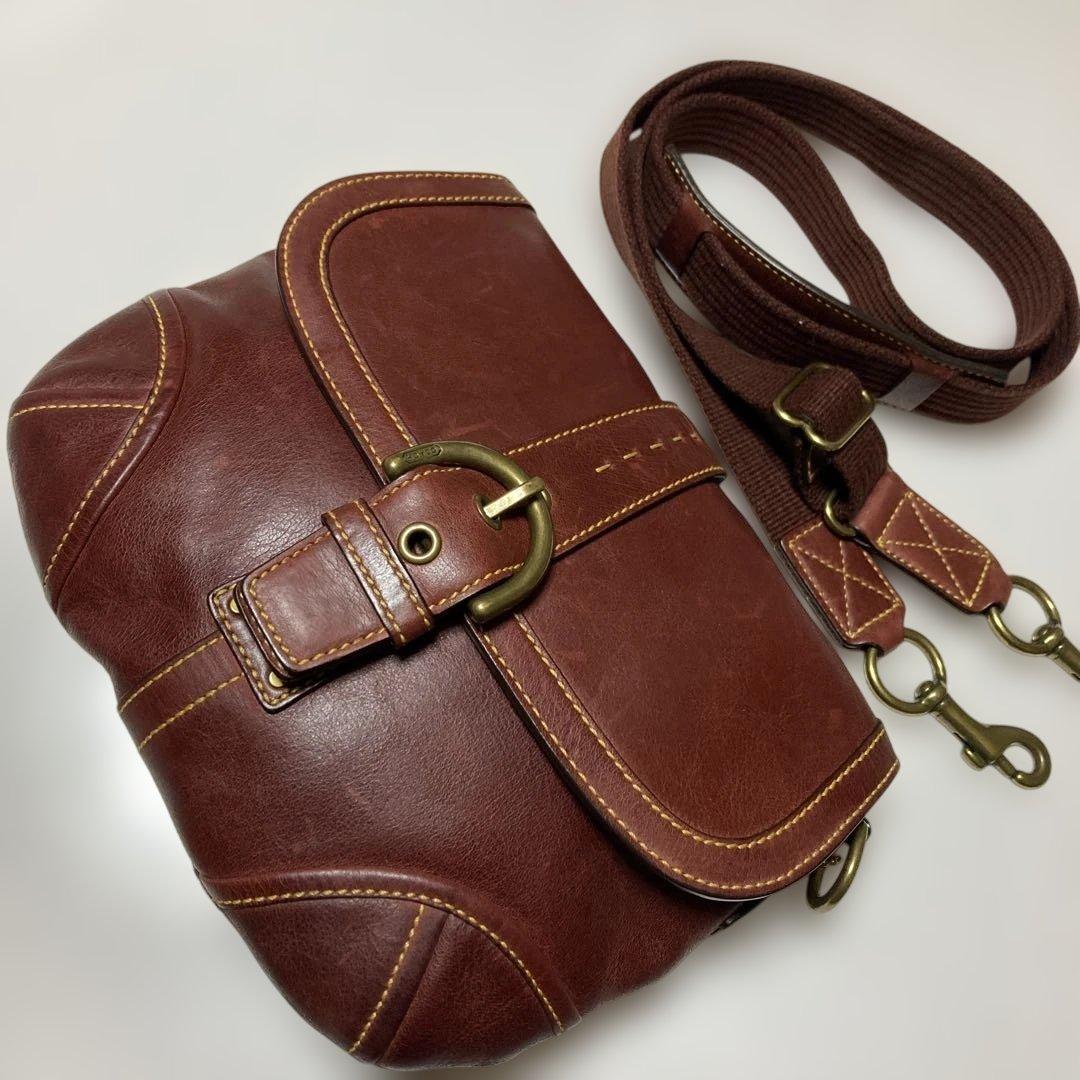 美品　Vintage COACH LEATHER Soho ショルダーバッグ