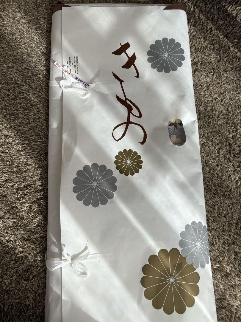 【値下げしました】薄紫 水色 花柄 蝶模様 振袖