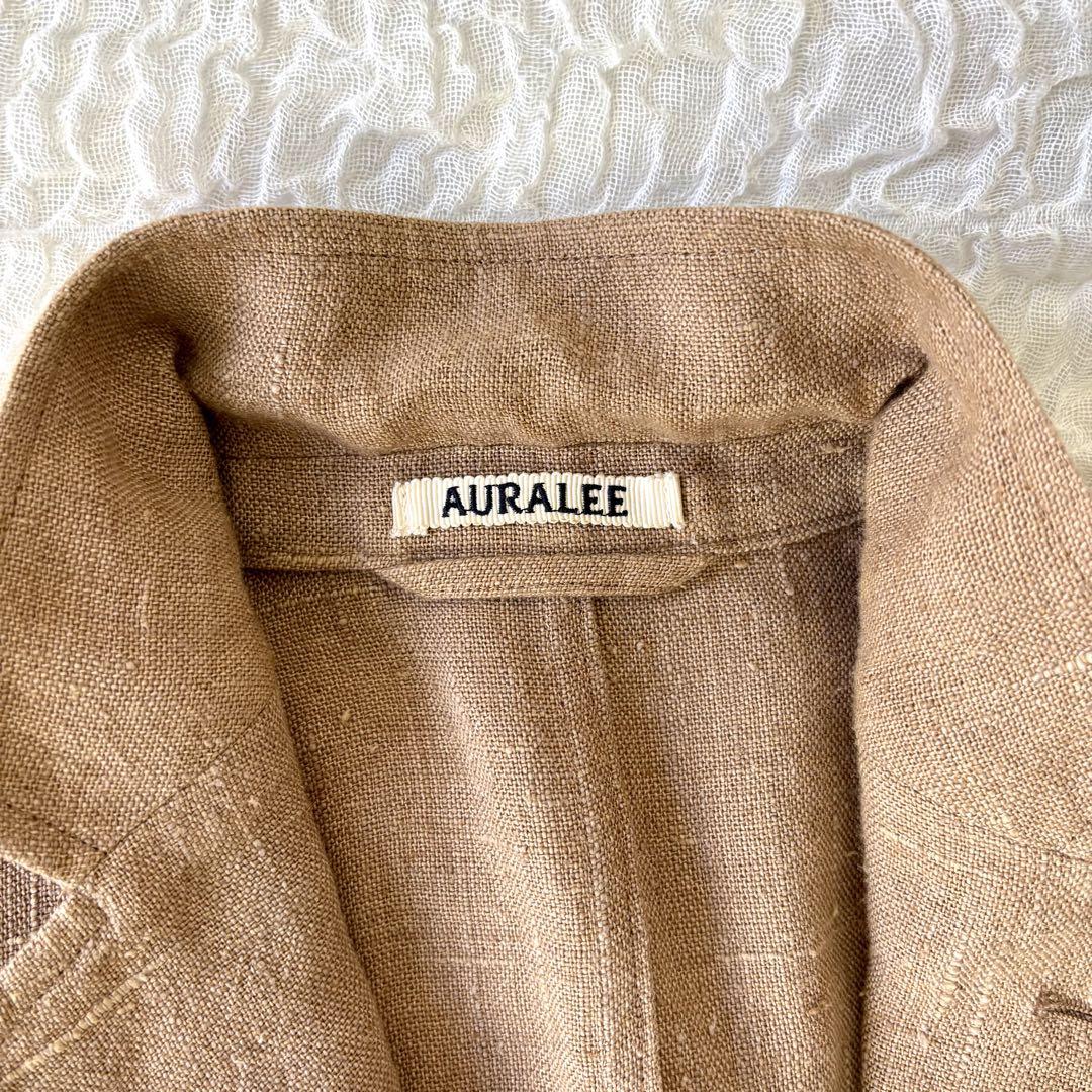✨AURALEE✨リネンシルク ネップツィードジャケット ベージュ