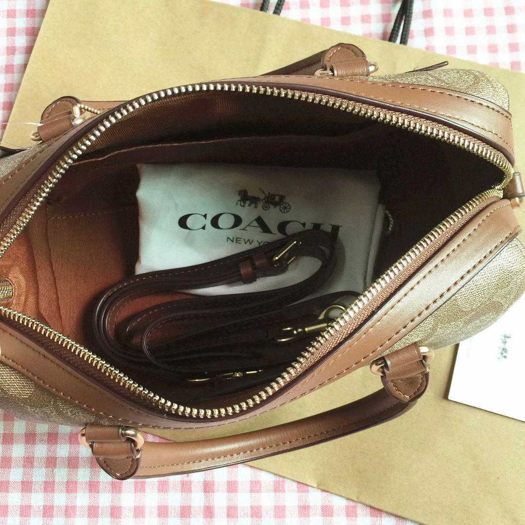 コーチ COACH バッグ ショルダーバッグ F83607 83607 ブラウン×1941レッド 特別送料無料 ラグジュアリー シグネチャー ローワン  サッチェル アウトレットレディース ブランド 通販 斜めがけ | インポートコレクションＹＲ