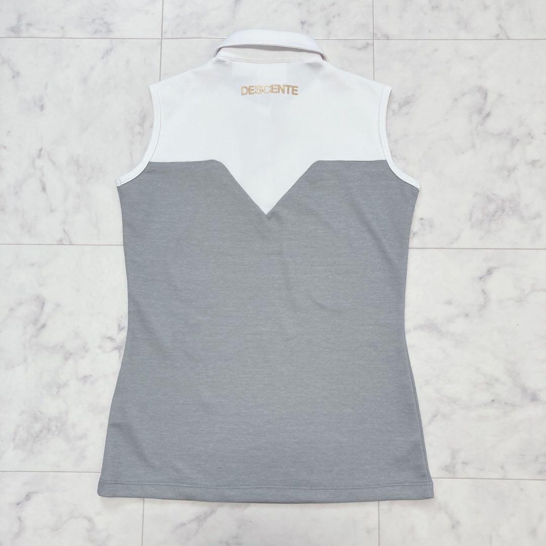 DESCENTE 定価1.3万 ウォーターブロック鹿の子 スリーブレスシャツ