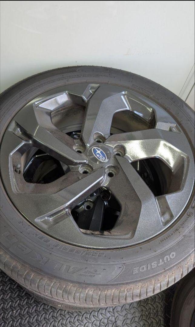 ファルケン　タイヤホイール　18インチ　美品225/55R18　スバル純正