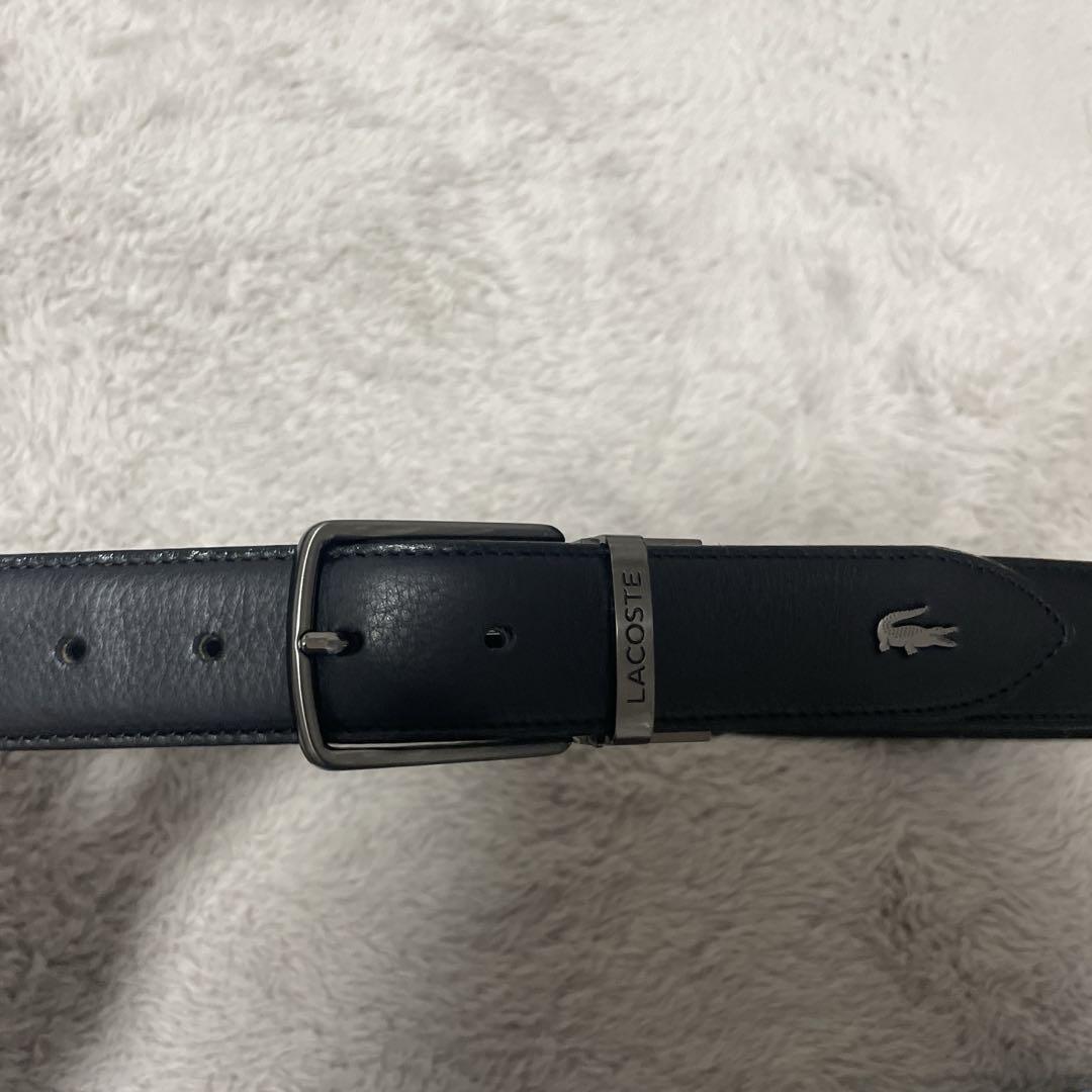 超人気の雑貨店 LACOSTE ブラックレザーベルト - メルカリ 小物