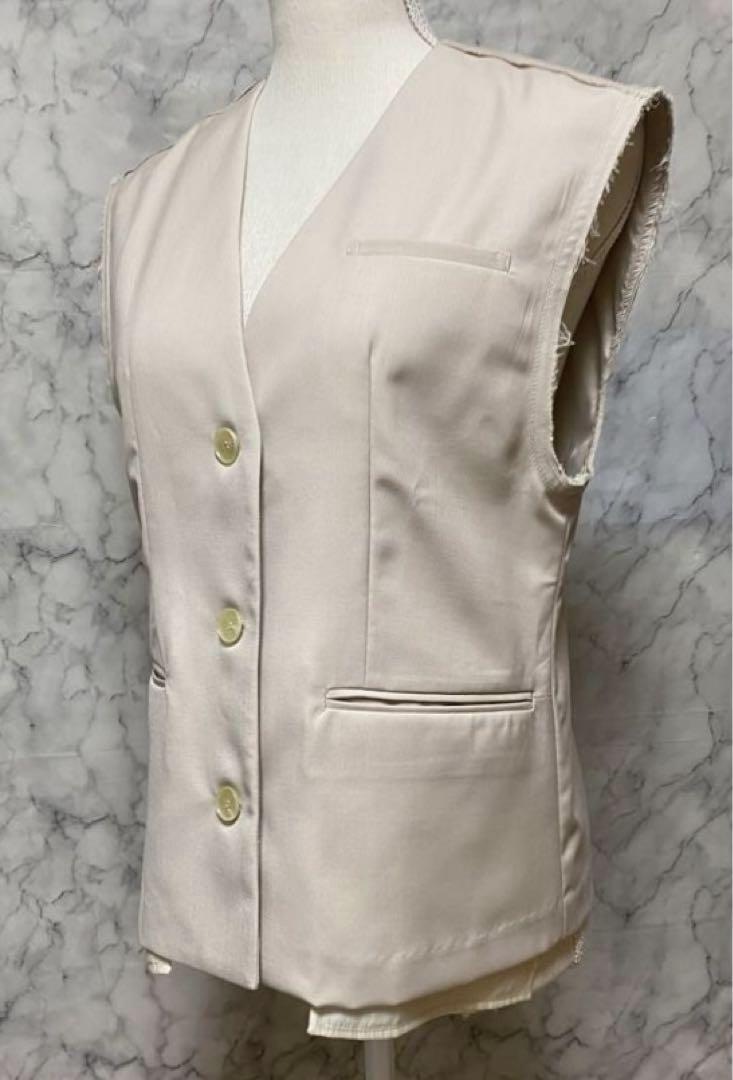 ＊* アンヌーク anuke Cutoff Twill Vest *＊36 anuke】Cutoff Twill Vest | Selectshop shooby dooby