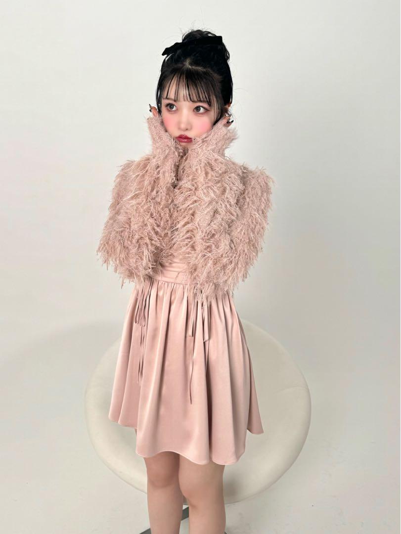 ワンピース M me eme Fringe satin ensemble onepiece M me eme Fringe satin ensemble onepiece（M me eme／Search