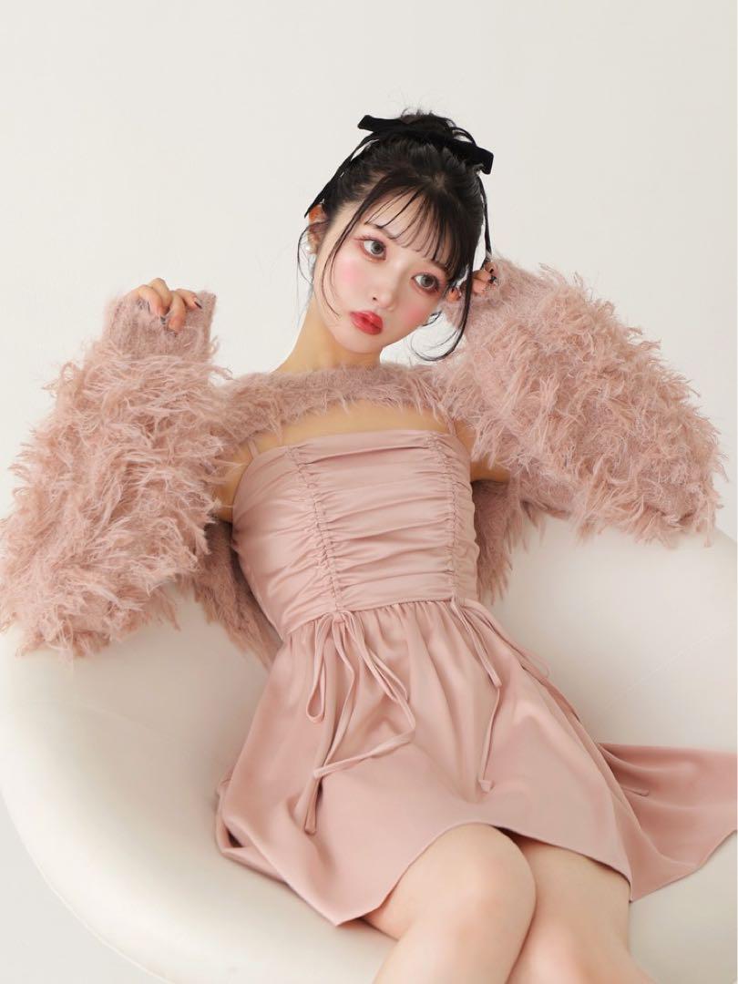 ワンピース M me eme Fringe satin ensemble onepiece M me eme Fringe satin ensemble onepiece（M me eme／Search