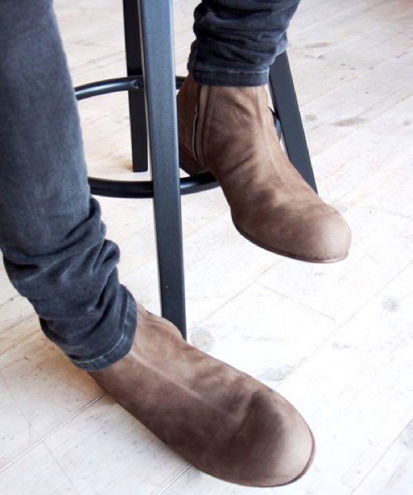 NUBUCK SIDE ZIP SHORT BOOTS NUBUCK SIDE ZIP SHORT BOOTS