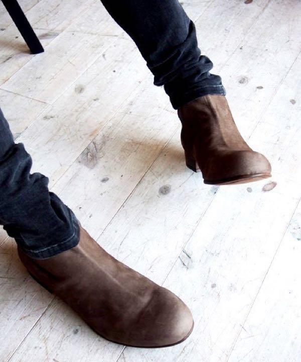 NUBUCK SIDE ZIP SHORT BOOTS NUBUCK SIDE ZIP SHORT BOOTS