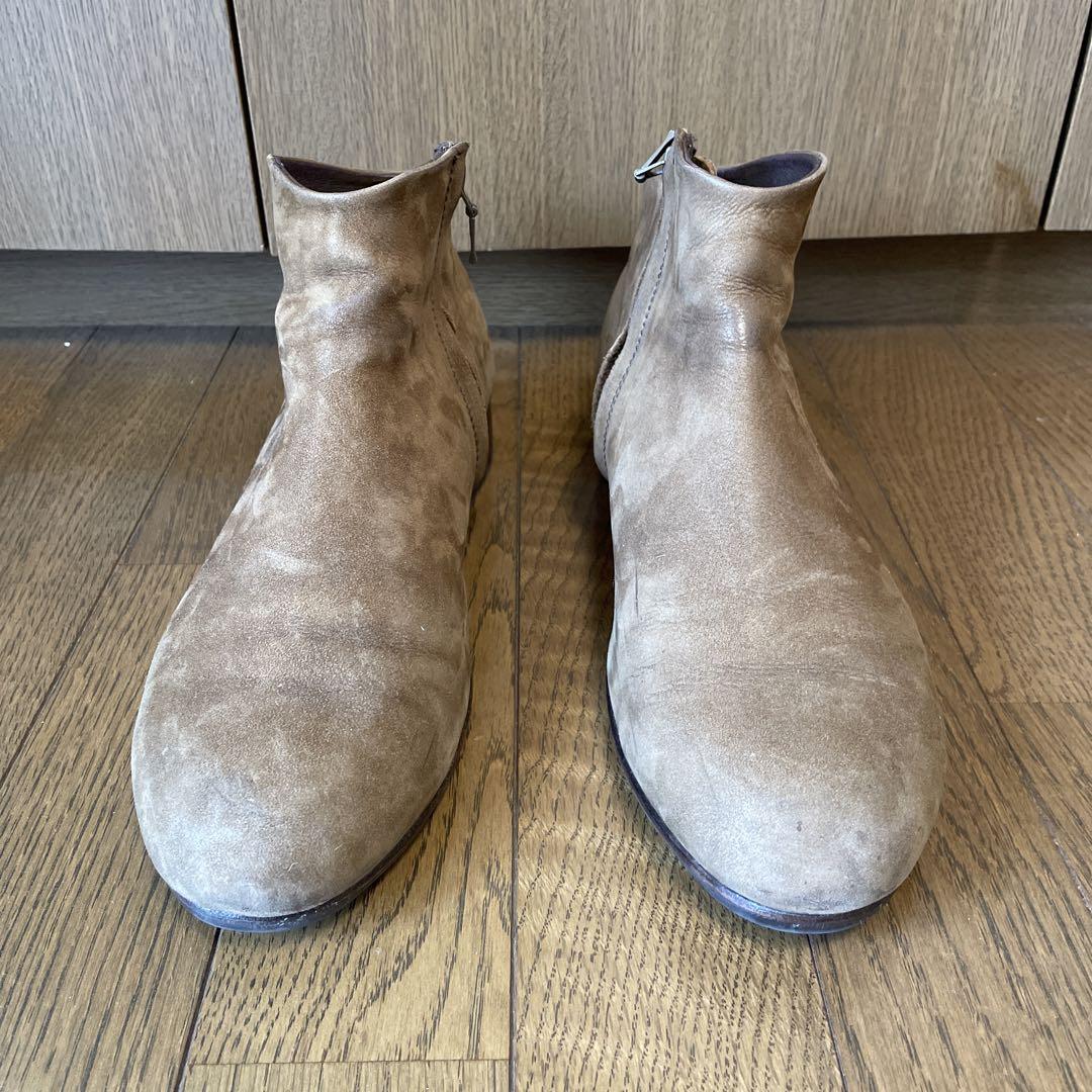 NUBUCK SIDE ZIP SHORT BOOTS NUBUCK SIDE ZIP SHORT BOOTS