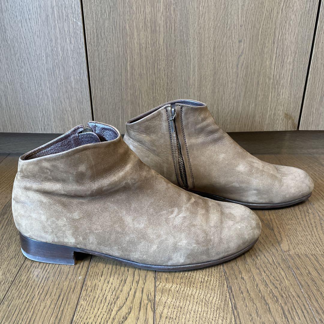 NUBUCK SIDE ZIP SHORT BOOTS NUBUCK SIDE ZIP SHORT BOOTS