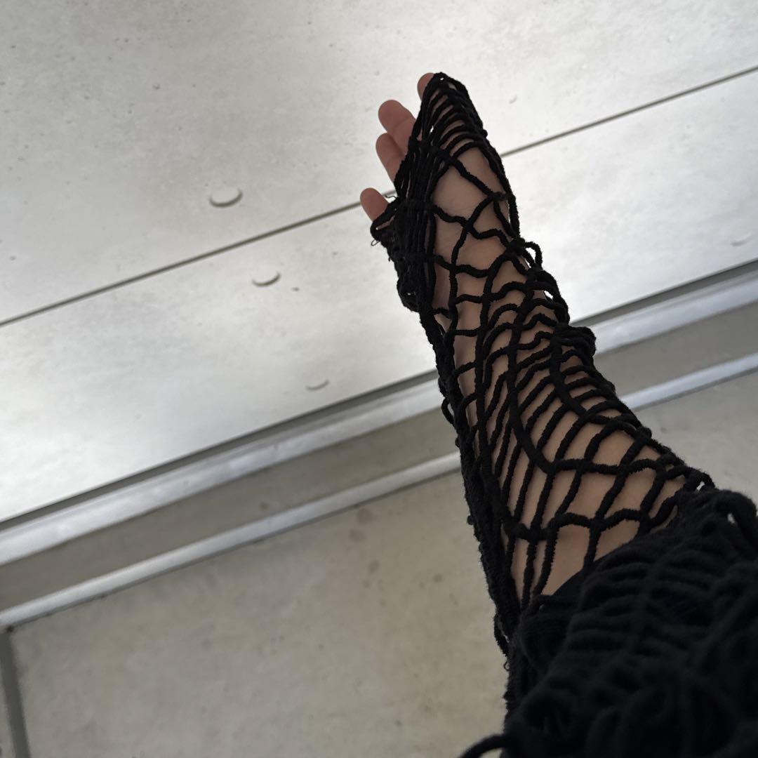 black mesh knit メッシュニットグランジ y2k人気 商品 通販