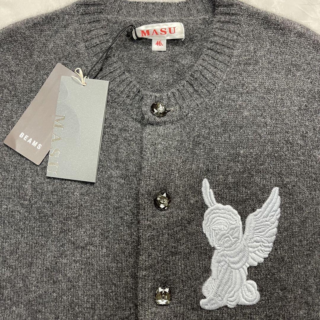 masu 24aw angel エンジェル エンブロイダリー カーディガン