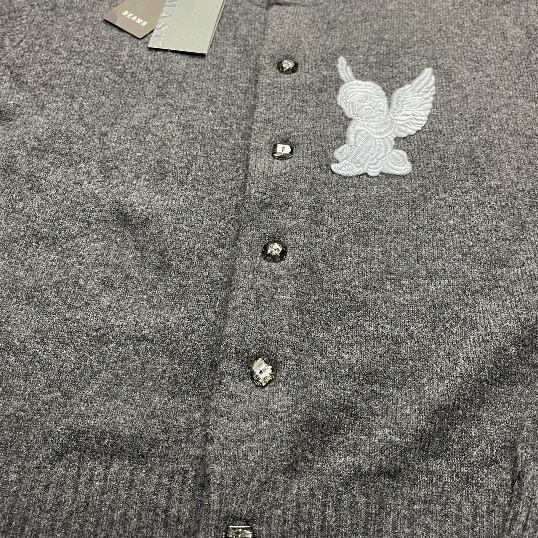 masu 24aw angel エンジェル エンブロイダリー カーディガン