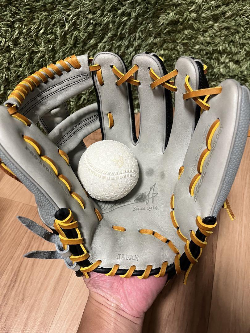 ま*ん様 ウィルソン カスタムオーダー 軟式内野用 RG86 ブラック×スーパー