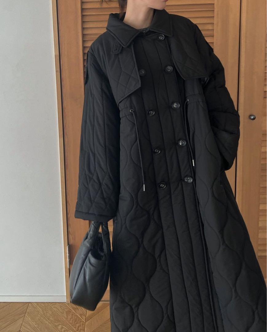 ジャケット・アウター traverse quilting trench detail coat