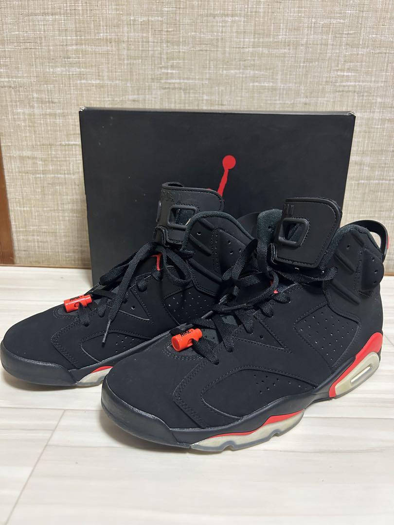 Nike Air Jordan 6 Infrared 黒/赤 スニーカー