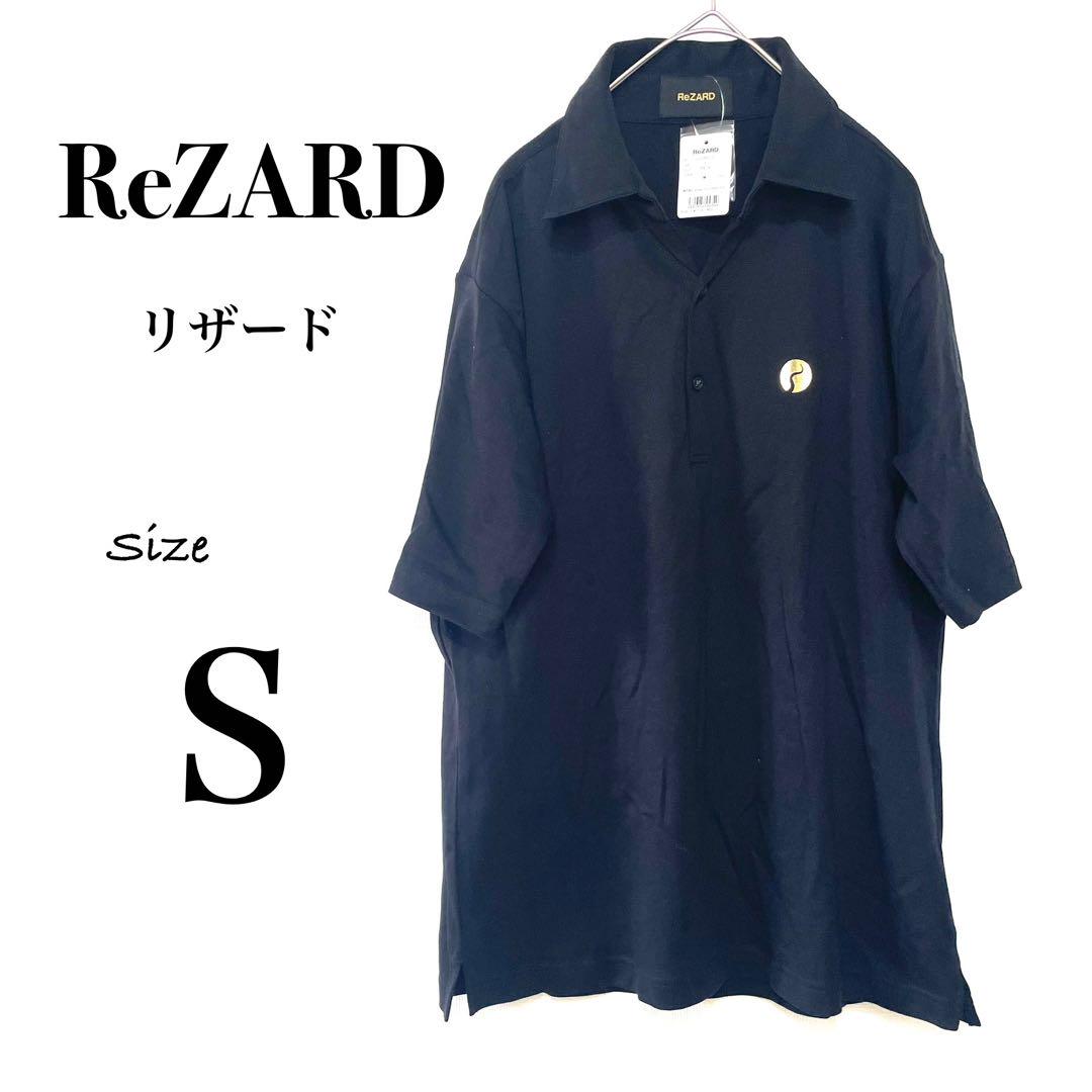 《 リザード 》《 新品 》ロゴ入りＴシャツ　黒 ポロシャツ　ヒカルブランド Sトップス