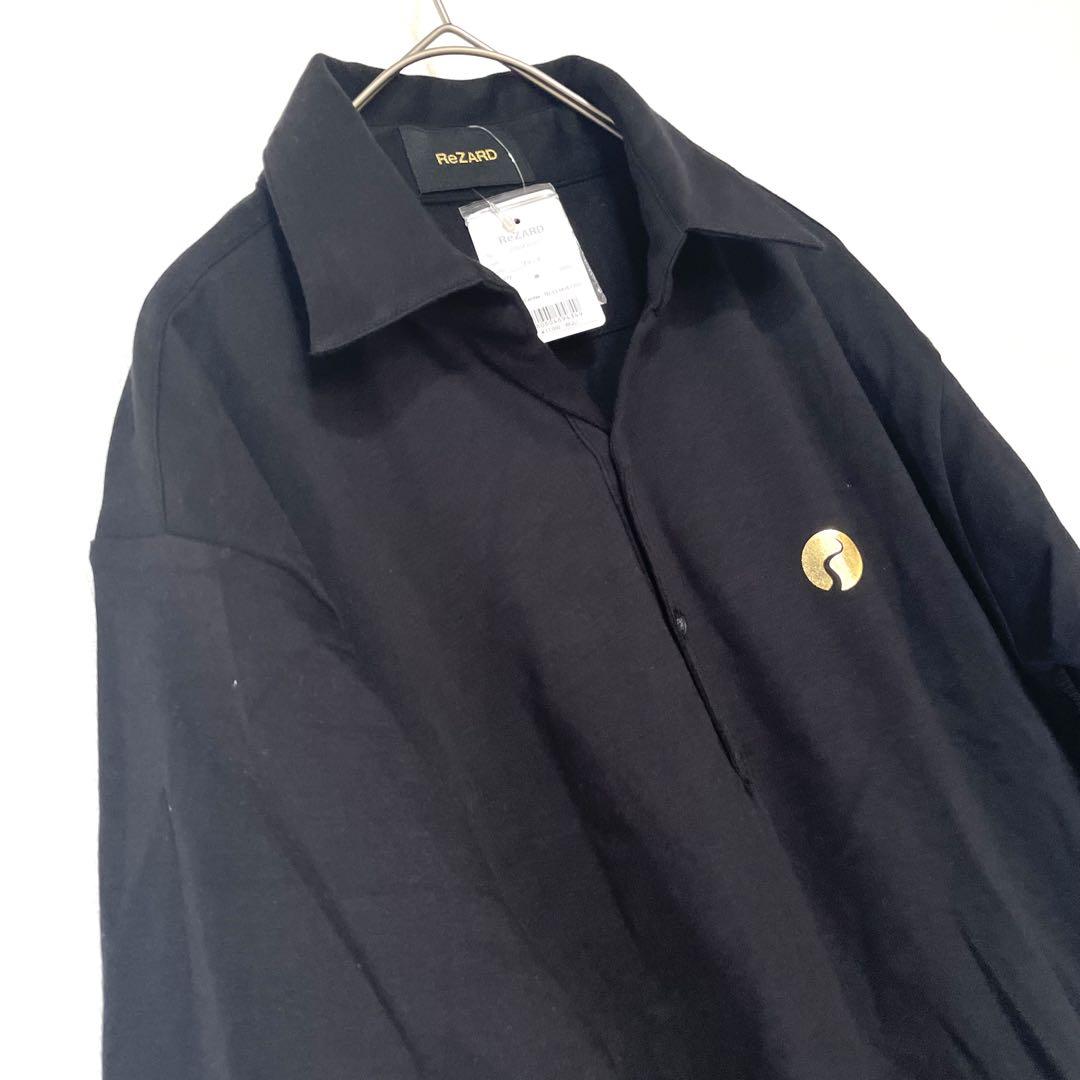 《 リザード 》《 新品 》ロゴ入りＴシャツ　黒 ポロシャツ　ヒカルブランド S