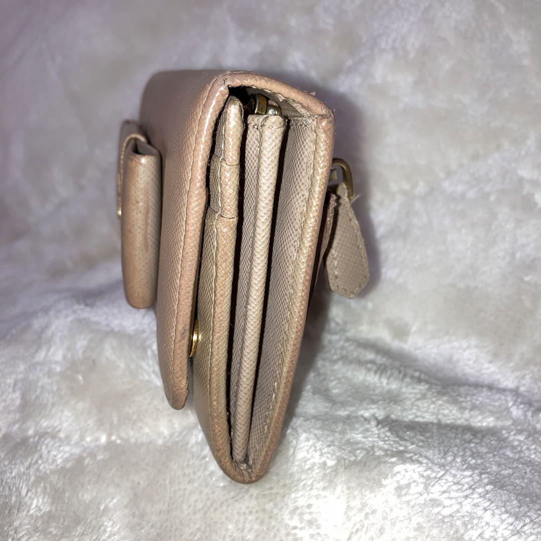 PRADA】プラダ 長財布 サフィアーノフィオッコ 折り財布 ロゴ