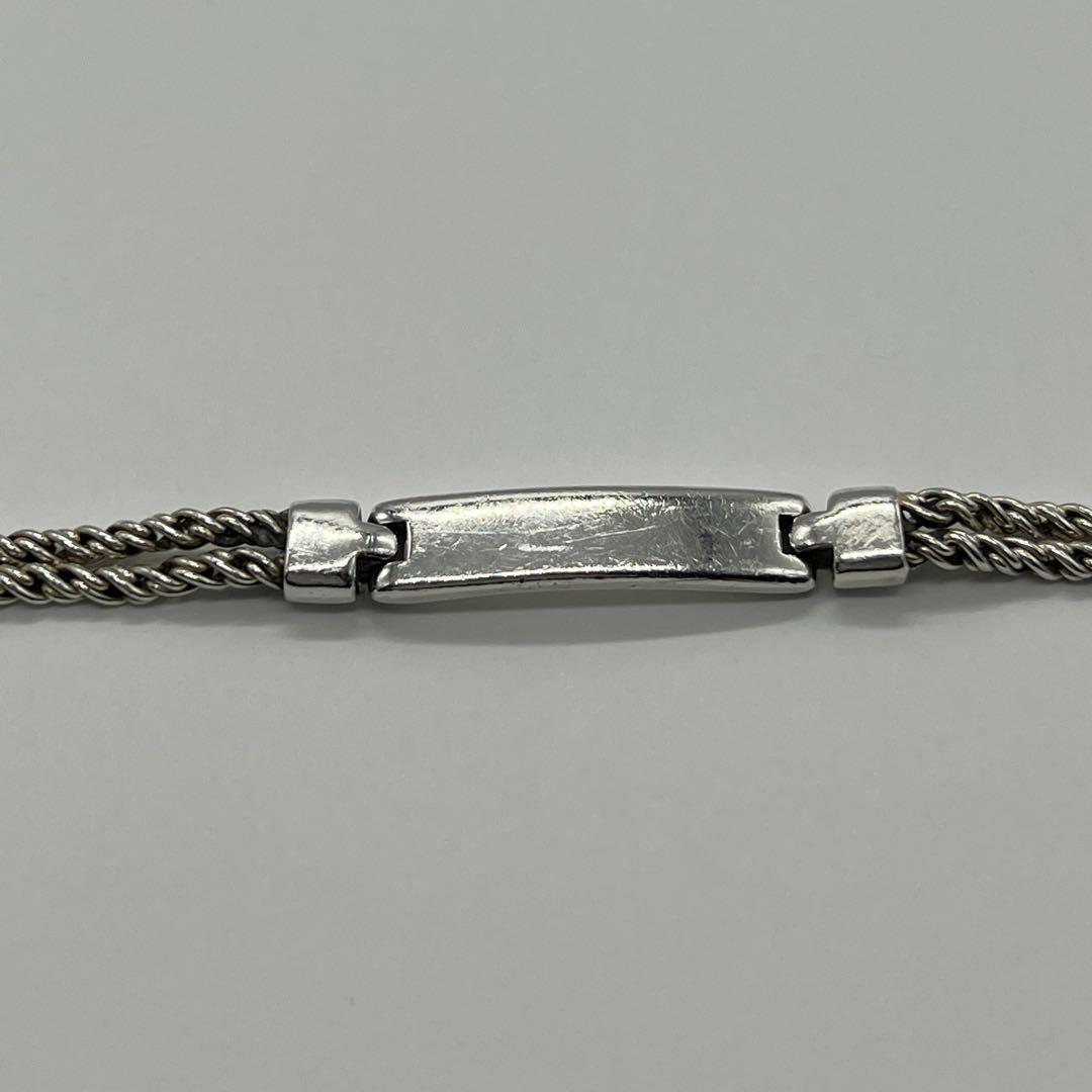 ティファニー TIFFANY ダブルロープ IDブレスレット SV925 希少