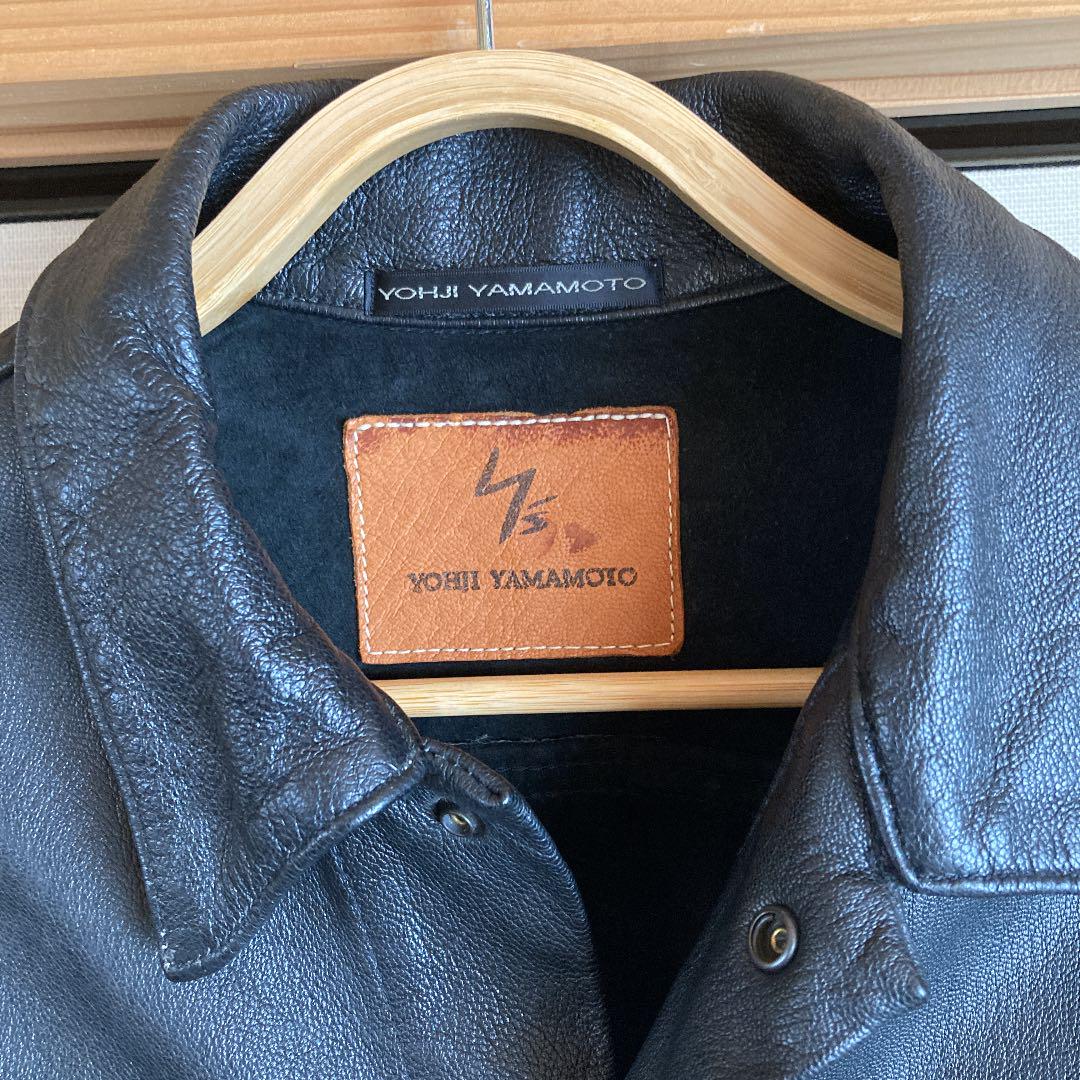 ジャケット Y's レザーパッチワーク ジャケット C1DL8-m49681421417 for men ⋛かまいませ