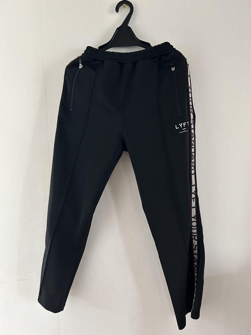 LYFT Logo Line Wide Track Pants ブラック