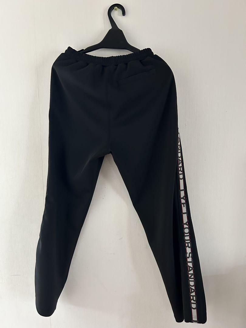 LYFT Logo Line Wide Track Pants ブラック