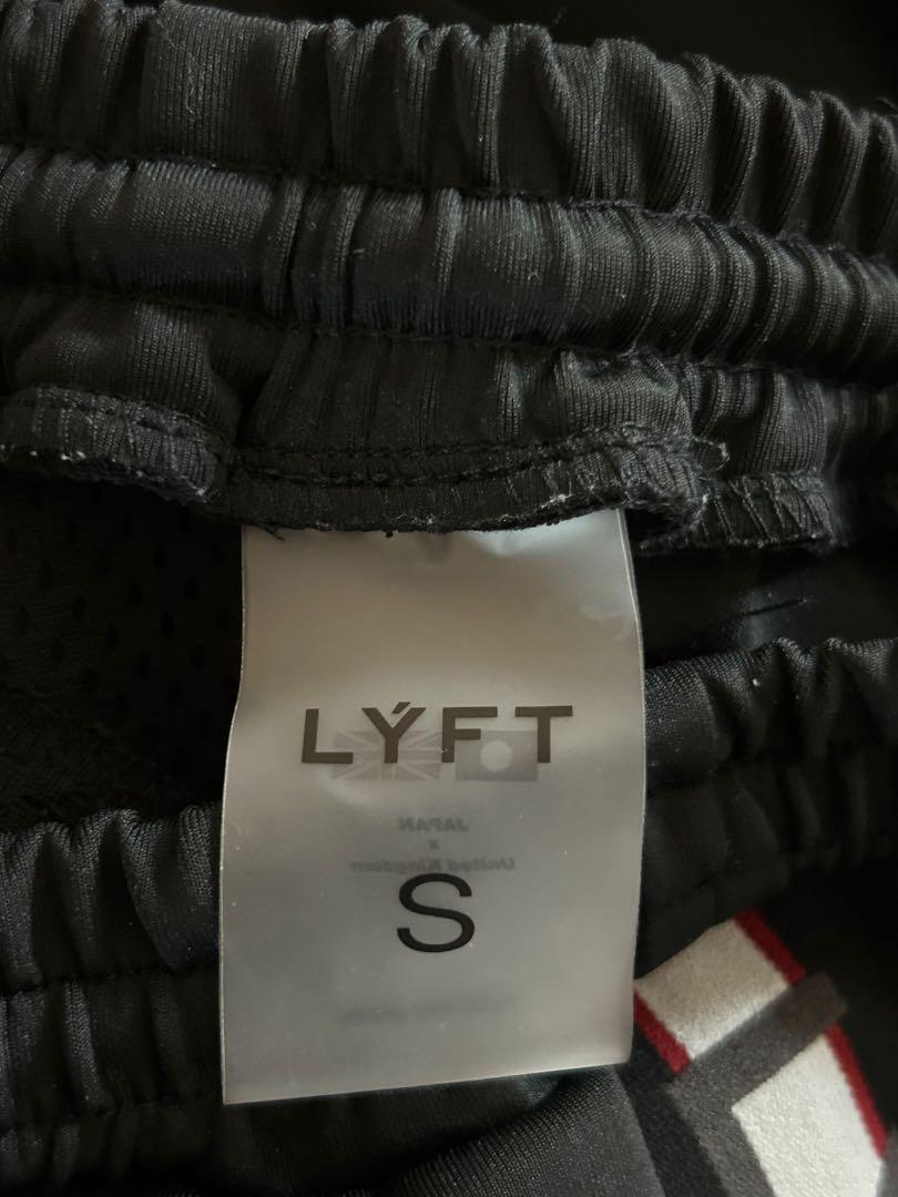 LYFT Logo Line Wide Track Pants ブラック