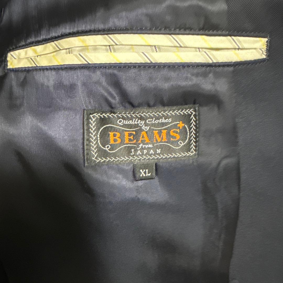 激安で季節を先取り。 BEAMS ネイビー ブレザー XL コンバットウールBEAMS 全店送料無料!