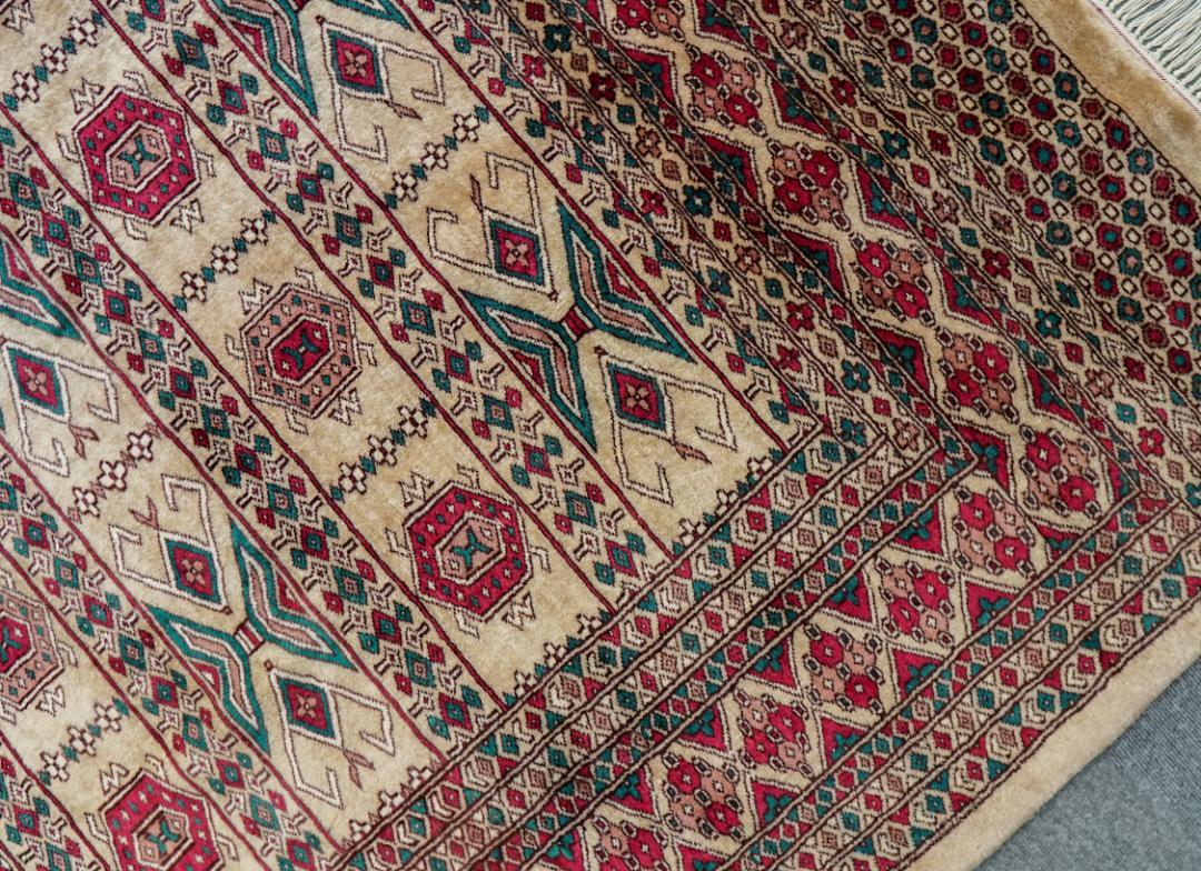 219×155cm. パキスタン手織り絨毯
