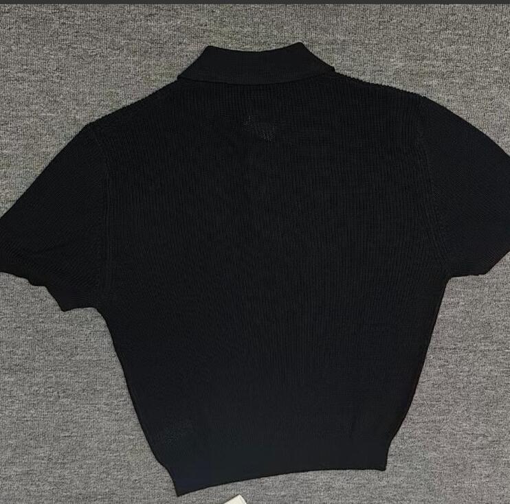 Our Legacy 24SS ユニセックス ストレッチポロシャツ（ブラック） Our Legacy 24SS ブラック ニットポロシャツ - メルカリ