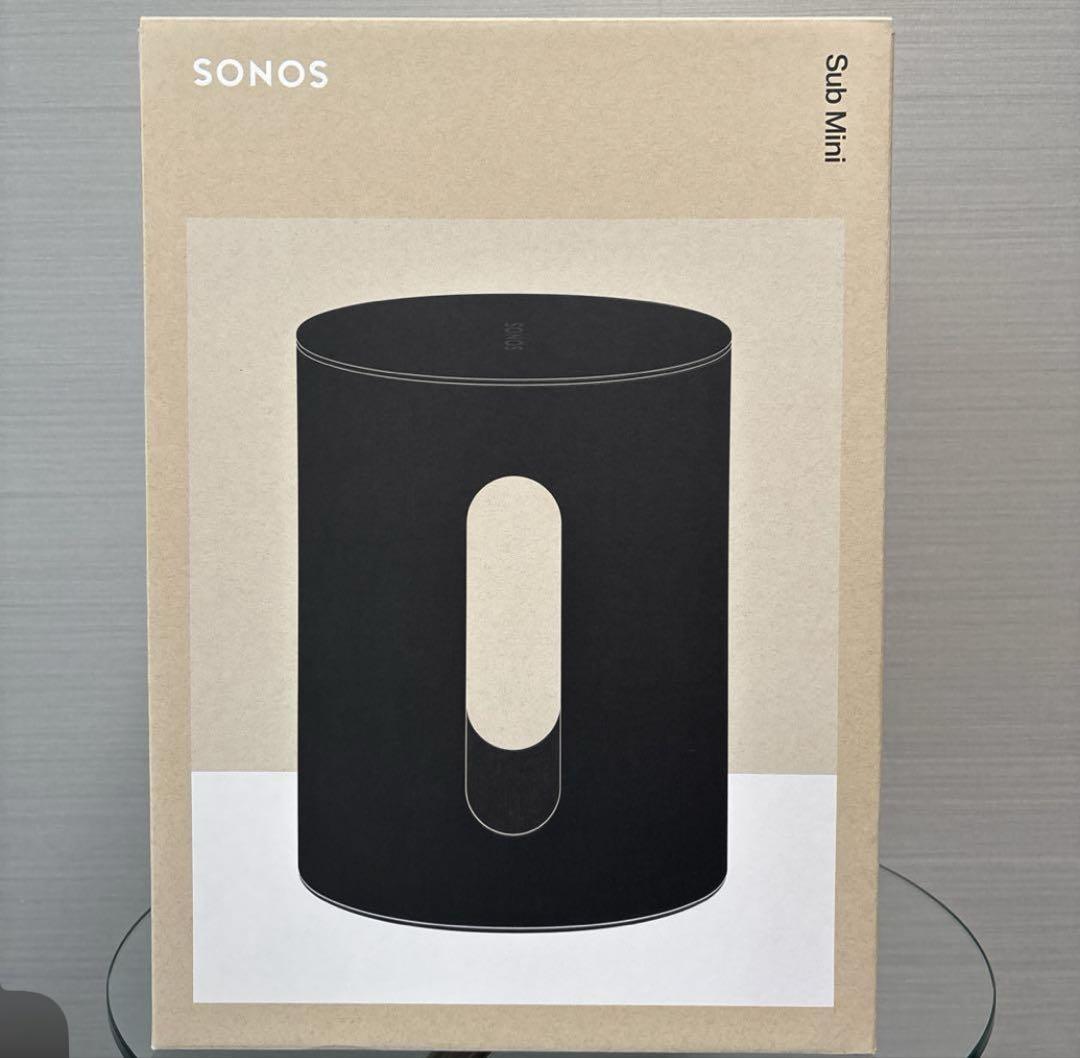 【新品未使用】SONOS Sub Mini ワイヤレスサブウーファー② インテリアにもなるオシャレなサブウーファー「Sonos Sub Mini