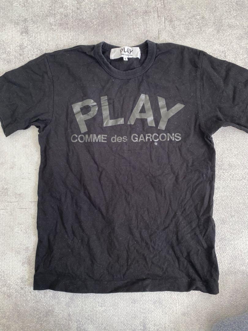 高評価レビュー PLAY COMME des GARCONS ブラック Tシャツ S トップス
