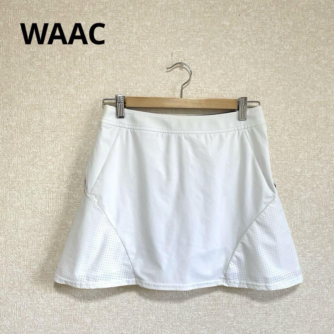 WAAC ワック ゴルフスカート インナーパンツ ゴルフウェア ホワイト S