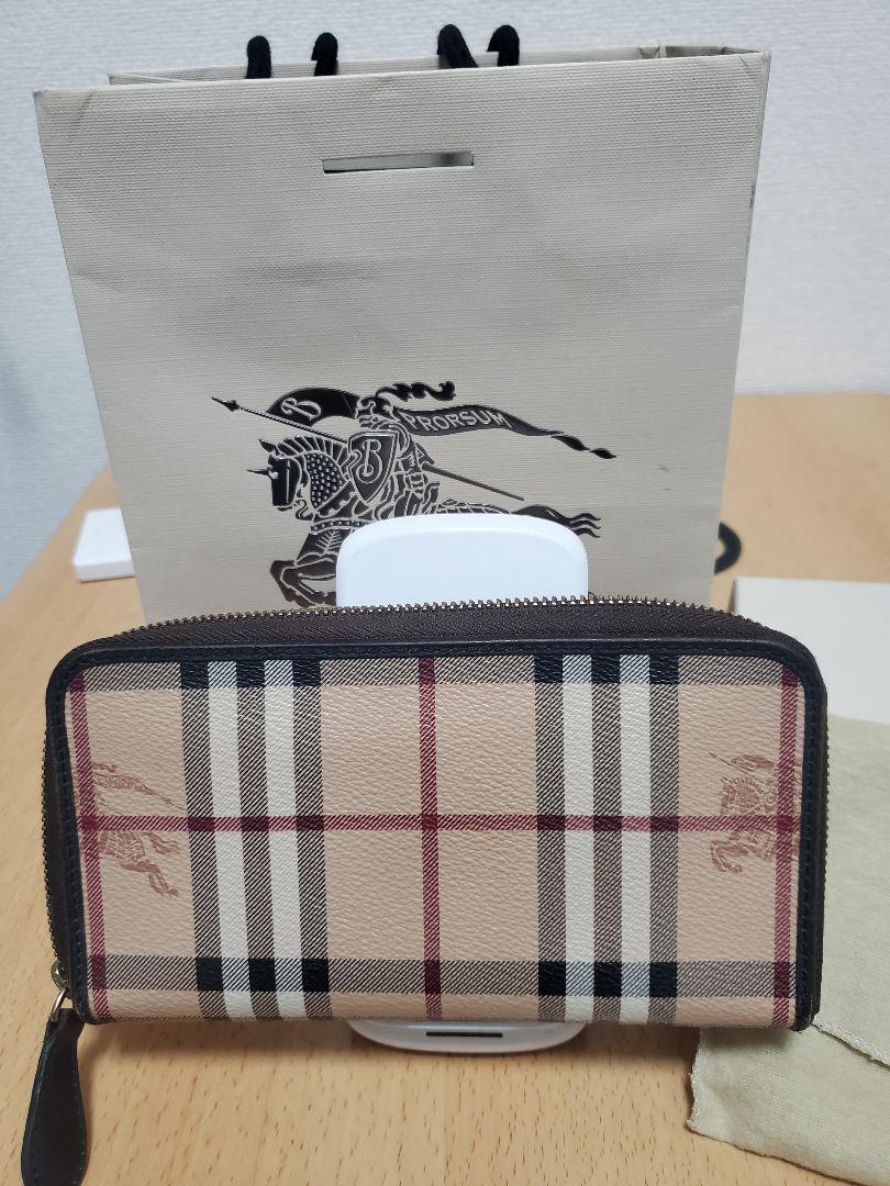 スナータイ】 BURBERRY - BURBERRY バーバリー 長財布 財布 ラウンド