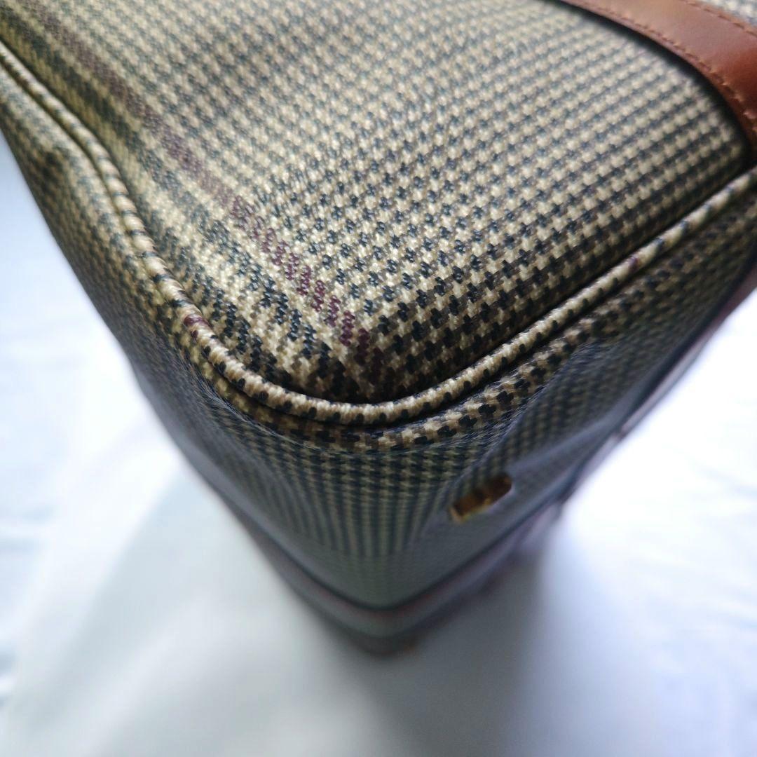 ポロラルフローレン　千鳥格子　ボストンバッグ旅行カバン　2way　大容量　希少